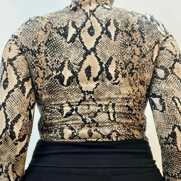 Snake Print Bodysuit - Picture 3 of 4